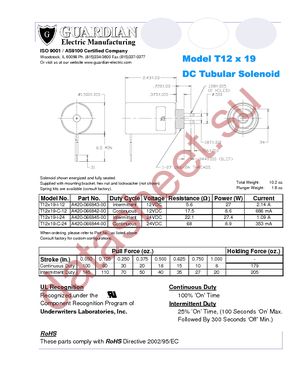 T12X19-C-12D datasheet  